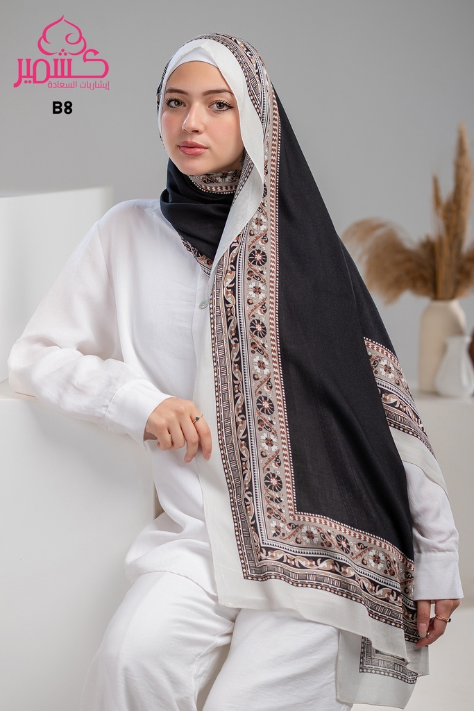 Printed Modal Scarf   B8