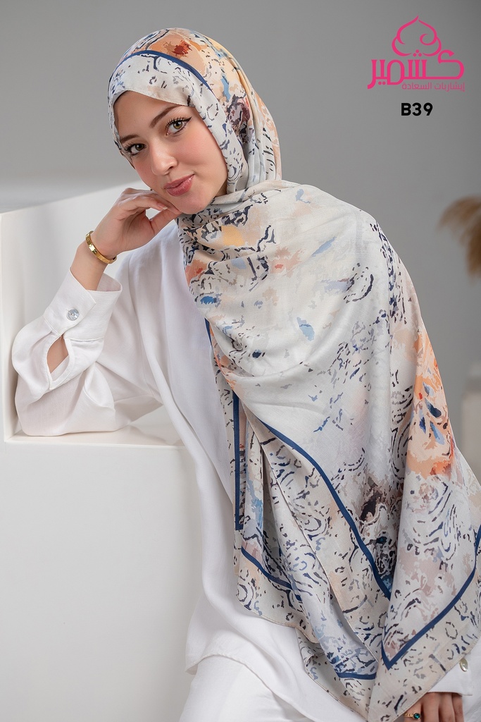 Printed Modal Scarf  B39