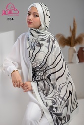 Printed Modal Scarf   B34