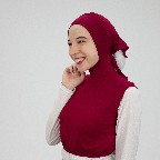 Dark Red  Jamila Crop top with capishu