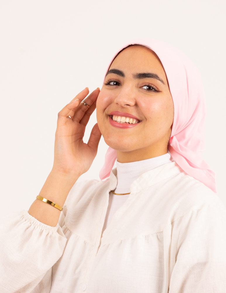 Pink Jamila Triangular Bandana