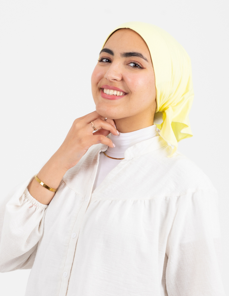 Yellow Jamila Triangular Bandana