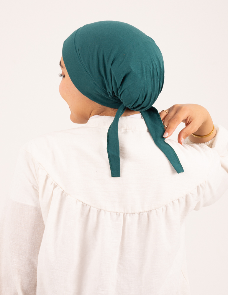 Dark Teal Padded Inner cap with lace