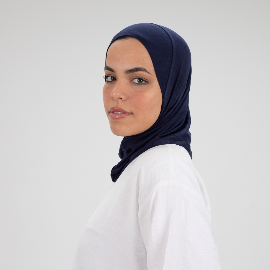 Navy Small Headscarf