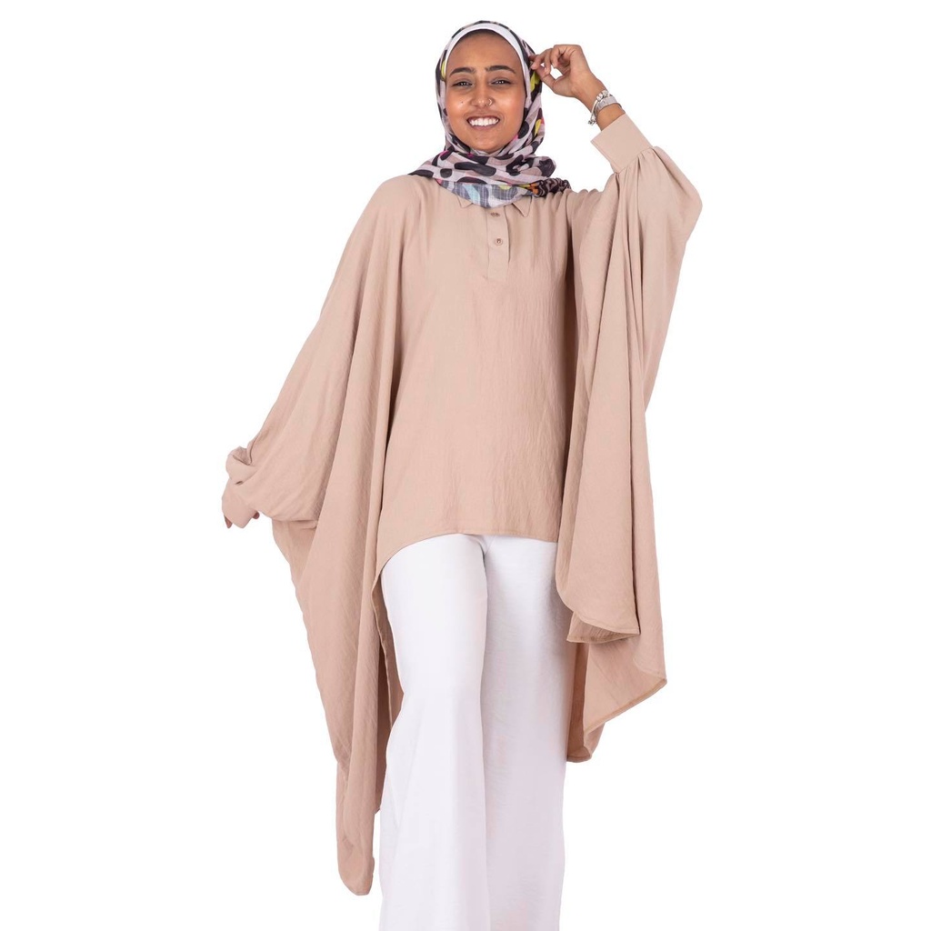 Beige Poncho