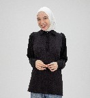 Black Jamila Chemise Long sleeve body