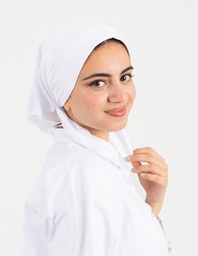 [ مصنع جميلة بندانا مثلث ابيض] White Jamila Triangular Bandana