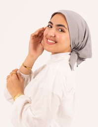 [ مصنع جميلة بندانا مثلث رمادى فضى] Silver Gray Jamila Triangular Bandana