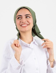 [ مصنع جميلة بندانا مثلث زيتى] Dark Green  Jamila Triangular Bandana