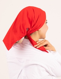 [ مصنع جميلة بندانا مثلث احمر] Red Jamila Triangular Bandana