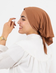 [ مصنع جميلة بندانا مثلث جملى] Light Brown Jamila Triangular Bandana