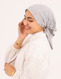 [ مصنع جميلة بندانا مثلث رمادى منغمش] Gray Melange Jamila Triangular Bandana