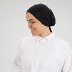 [ مصنع جميلة بونية تركي اسود] Black Jamila Turkish Inner cap