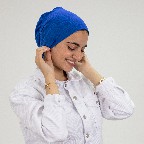 [مصنع جميلة بونية تركي ازرق زهرى] Blue  Jamila Turkish Inner cap