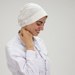 [مصنع جميلة بونية كويتى اوف وايت ] Off White Jamila Kuwaiti Inner cap