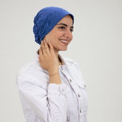 [مصنع جميلة بونية كويتى ازرق انديجو] Blue Indego Jamila Kuwaiti Inner cap