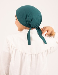 [مصنع جميلة بونية مبطن برباط جنزاري] Dark Teal Padded Inner cap with lace