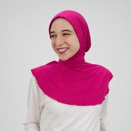 [مصنع جميلة تلبيسه بونية رقبه بدعامه فوشيا ] Fuchsia Jamila Headscarf neck with doaama