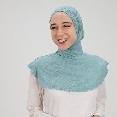 [مصنع جميلة تلبيسه بونية رقبه بدون دعامه منت] Mint  Jamila Headscarf neck without doaama