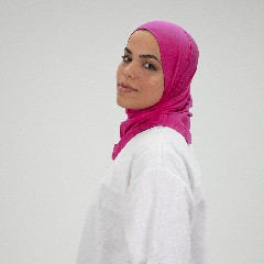 [مصنع جميلة تلبيسه حجاب صغير فوشيا ] Fuchsia Jamila Small Headscarf