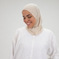[مصنع جميلة تلبيسه حجاب صغير بيج فاتح] مصنع جميلة تلبيسه حجاب صغير بيج فاتح