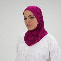 [مصنع جميلة تلبيسه حجاب صغير موف فوشيا] Mauve Fuchsia  Jamila Small Headscarf