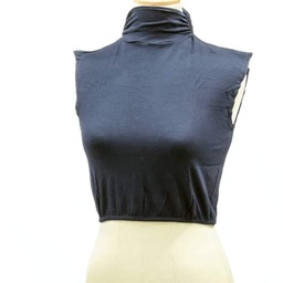 [مصنع التوبة بادي نص بادي كت رمادي غامق] Dark Gray Crop Top Without Sleeve