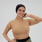 [مصنع التوبة بادي نص بادي كم بيج] Beige Crop Top Long Sleeve