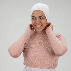 [مصنع التوبة بادي نص بادي كم سيمون] Semon Crop Top Long Sleeve