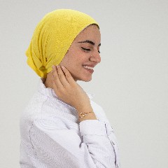 [مصنع التوبة بندانا سورى مفتوحه اصفر كنارى] Yellow  Open Syrian bandana