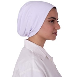 [بونية بدون خياطه ابيض] White inner cap without sewing