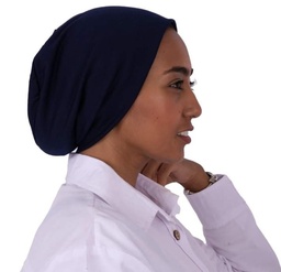 [بونية بدون خياطه كحلي] Navy inner cap without sewing