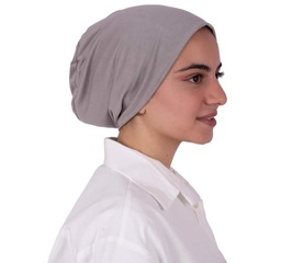 [بونية بدون خياطه رمادي فاتح] Silver Gray inner cap without sewing