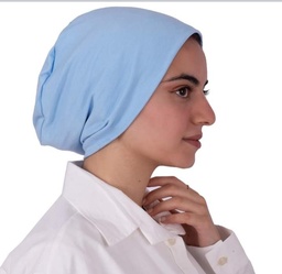 [بونية بدون خياطه لبني] Light blue inner cap without sewing