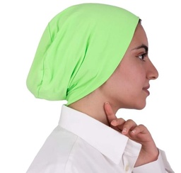 [بونية بدون خياطه اخضر فسفورى] Phosphoric green inner cap without sewing