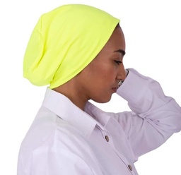 [بونية بدون خياطه اصفر فسفورى] Phosphoric yellow inner cap without sewing