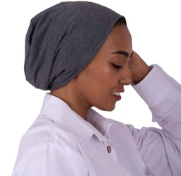 [بونية بدون خياطه جراى غامق منغبش] Dark Gray Melange inner cap without sewing