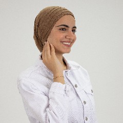 [مصنع التوبة بونية بليسيه شوكو] Choco Pleated Inner Cap