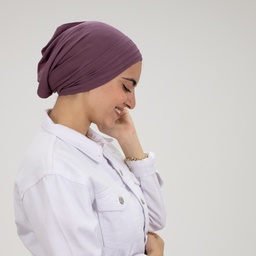 [مصنع التوبة بونية بليسيه عنابي] Maroon Pleated Inner Cap