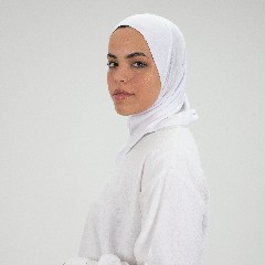 [مصنع التوبة تلبيسه حجاب صغير ابيض] White Small Headscarf