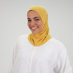 [مصنع التوبة تلبيسه حجاب صغير مسطردة] Mustard Small Headscarf