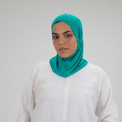 [مصنع التوبة تلبيسه حجاب صغير فيروزي غامق] Dark Turquoise Small Headscarf 