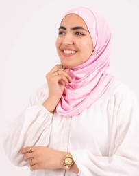 [مصنع التوبة تلبيسه حجاب قطعتين بينك] Pink  Headscarf With Two Piece