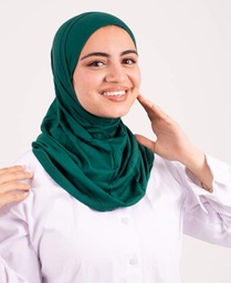 [مصنع التوبة تلبيسه حجاب قطعتين زيتي] Dark Green  Headscarf With Two Piece