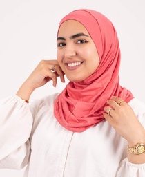 [مصنع التوبة تلبيسه حجاب قطعتين بطيخى] Watermelon Pink  Headscarf With Two Piece