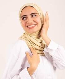 Beige  Headscarf With Two Piece