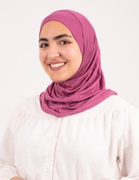 [تلبيسه حجاب قطعتين بدون خياطة كشمير  غامق] Dark Kashmeir  Headscarf With Two Piece without sewing