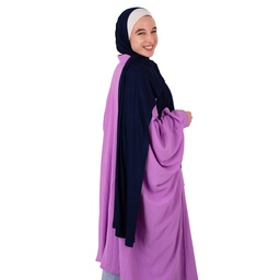 [ايشارب مستطيل كنز مطبوع- Print-21] Navy Plain Gel