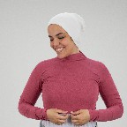 [مصنع جميلة بادي نص بادي كم كشمير  غامق] Dark Kashmeir Jamila Crop top long sleeve