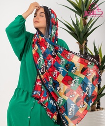 [ايشارب مستطيل عريض مطبوع - Print(11)(s16)] Scarf with Disney characters